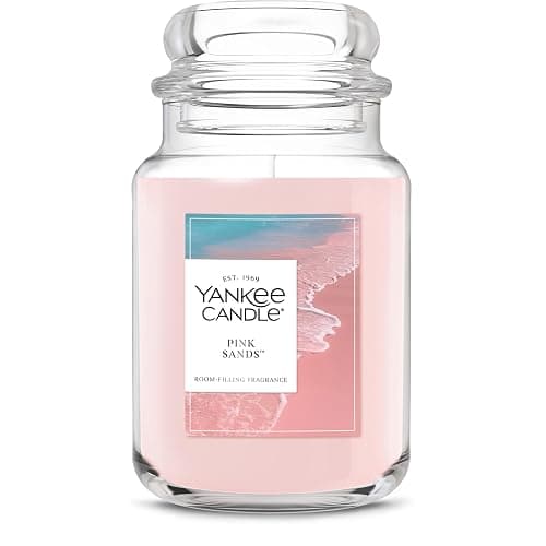 Yankee Candle Pink Sands Scented Candle, 22oz Large Jar with up to 150 Hour Burn Time, Giftable, Birthdays - Image 1