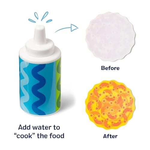 Melissa & Doug Simmer & Stir Stovetop Play Set with Water Wow!® Color Changing Play Food Preschool Toy Ages 3+ thumbnail 5