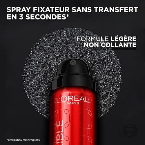 L'Oréal Paris - Spray Fixateur de Maquillage - Waterproof - Sans Transfert - Formule Légère - Non Collant - Résistant à l'Eau et à la Transpiration - Tenue Jusqu'à 36h - Infaillible - 75 ml thumbnail 4
