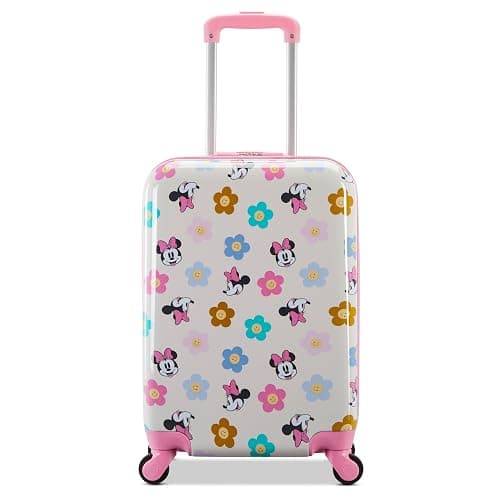 American Tourister Minnie Mouse Carry-On Luggage - Airline Approved, Durable Hardshell with Vibrant Minnie Mouse Design - Roll Confidentially with Spinner Wheels & Colorful Adjustable Handle thumbnail 2