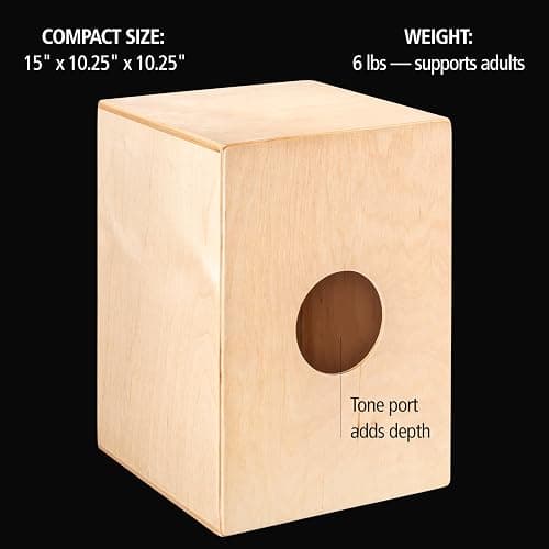 Jam Cajon Box Drum with Snare and Bass Tone for Acoustic Music — MADE IN EUROPE — Baltic Birch Wood, Play with Your Hands, 2-YEAR WARRANTY thumbnail 6