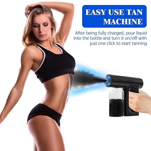 Spray Tan Machine – Melanin-Boost Technology for Faster Darker Tan, Rechargeable & Portable Airbrush System,Suit For Self tanner, Beach, Travel,Salon Tanning thumbnail 5