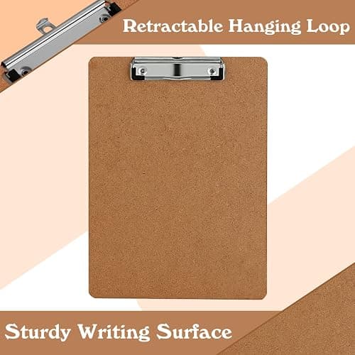 Clipboards, PANDRI 16 Pack Hardboard Office Clipboards, Low Profile Clip, Standard A4 Letter Size, Classroom Supplies, ECO Friendly thumbnail 6