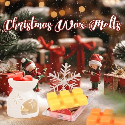 SCENTORINI Wax Melts, Christmas Wax Cubes Strong Scent 12 Scents, Scented Wax Melts, Long Lasting Soy Wax Melts for Warmer, Home Christmas Decoration thumbnail 7