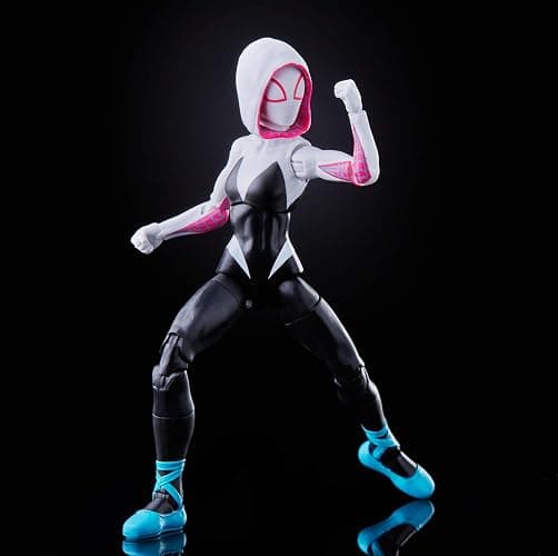 Hasbro Marvel Legends Series Spider-Man: Into The Spider-Verse Gwen Stacy 6-inch Collectible Action Figure Toy, with Spider-Ham Mini-Figure thumbnail 14