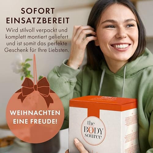 The Body Source Himalaya Salzlampe (2-3 kg) mit Dimmerschalterlicht aus der Salt Range Pakistan auf einem Holzständer - Nachtlicht inkl. 1x 10W Glühbirnen und Geschenkbox thumbnail 8