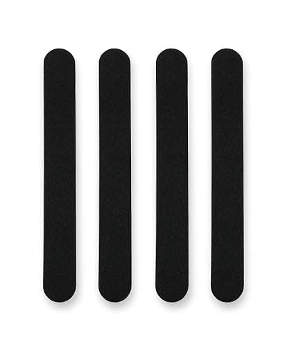 Amazon Basics Double Sided Nail Files Salon Boards 4-Pack for Nail Care and Shaping, Black thumbnail 2