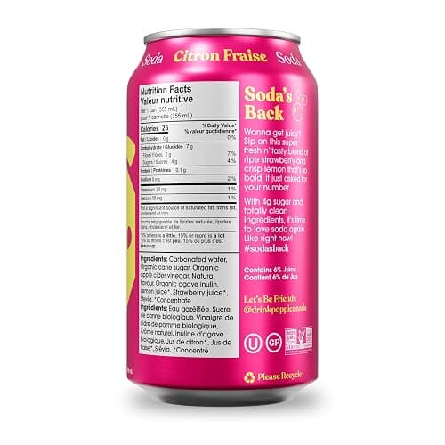Poppi Strawberry Lemon 12x355ml thumbnail 2