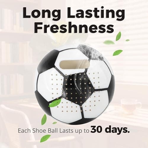Knixmax Shoe Deodorizer Balls Strong, Odor Eliminator for Sneaker Gym Bag Closet Locker, Work Boot Drawer Freshener, Unpleasant Smell Remover Ball for Men Women Teens, 6 Packs & Multi Scents thumbnail 6