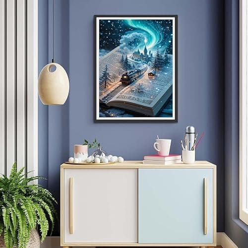 Diamond Art Kits for Adults-Diamond Painting Kits for Adults,DIY 5D Full Drill Diamond Art Perfect for Relaxation and Home Wall Decor (12x16 inch) thumbnail 4