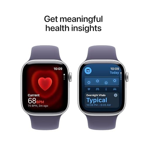 Apple Watch Series 11 [GPS 42mm] Smartwatch with Silver Aluminum Case with Purple Fog Sport Band - S/M. Sleep Score, Fitness Tracker, Health Monitoring, Always-On Display, Water Resistant thumbnail 4