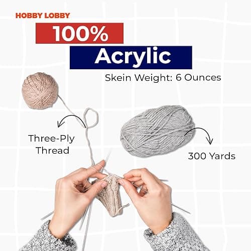Bee Medium Yarn for Crocheting & Knitting Soft Acrylic Yarn Skein 300 Yards for Blankets, Hats, & More DIY Handcrafting Accessories thumbnail 3