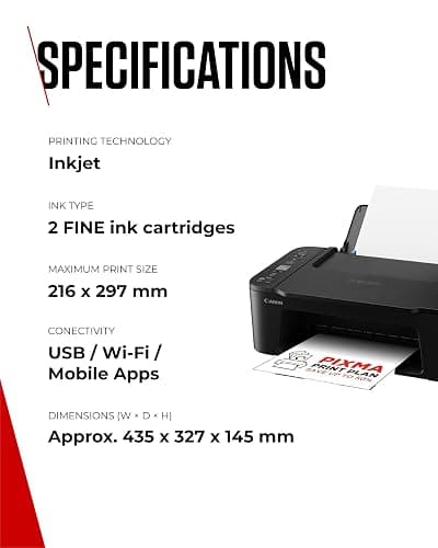 Canon PIXMA TS3750i Wireless Colour All-in-One Inkjet Printer - A4 Print, Copy, Scan - PIXMA Print Plan Compatible - Borderless Photo Printing - Wireless & Smartphone Print - Ideal for Home Printing thumbnail 6