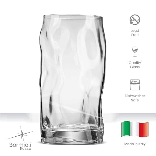 Bormioli Rocco Set Of 4 Sorgente Glasses, Crystal-clear Cocktail Glasses Barware, For Bourbon, Scotch, Water, Juice, Drinking Glasses Set, Made In Italy. (Highball) - 4 Count (Pack of 1) thumbnail 6