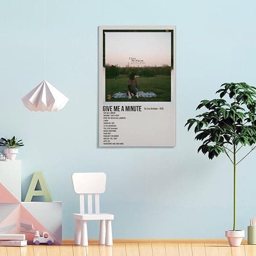 ZANLIART Give Me A Minute by Lizzy Mcalpine Album Cover Canvas Print Music Poster for Room Aesthetic Frame:12x18inch(30x45cm) thumbnail 4
