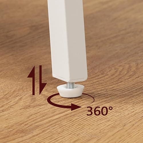 MAHANCRIS Side Table, Small Rectangular End Table with Storage Shelf, 2-Tier Bedside Table Sofa Couch Table, Nightstand for Small Spaces, Living Room, Bedroom, White ETWT4701 thumbnail 6