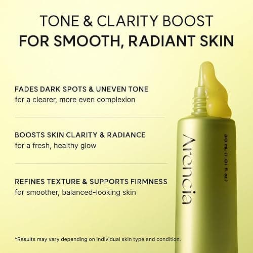 Arencia Vitamin C Booster Shot Serum with Glutathione, Niacinamide and Vitamin E for Dark Spot Care, Fine Lines & Wrinkles, Glass Skin, Korean Skincare 30ml/1.01 fl.oz thumbnail 4