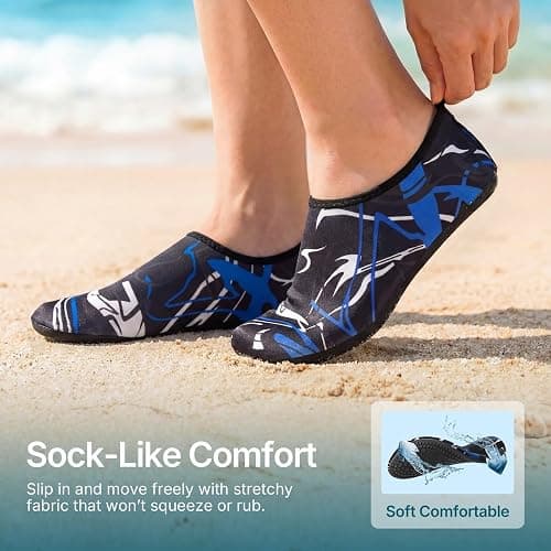 Water Shoes for Women Men Quick-Dry Aqua Socks Swim Beach Outfits Barefoot | Yoga Exercise Wear Sport Accessories Pool Camping Must Haves River Hiking Youth Adult thumbnail 4