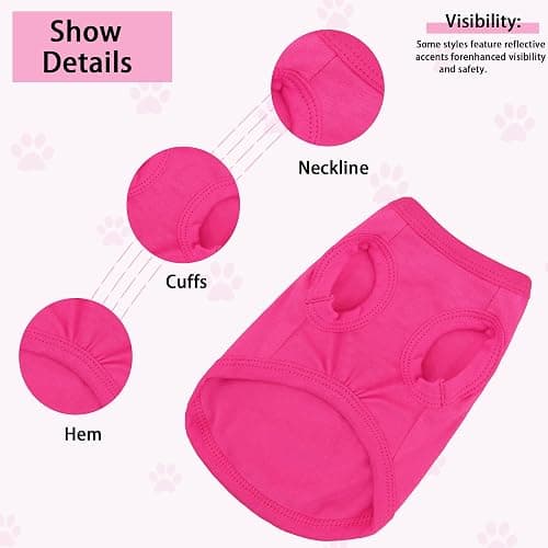 Stylish Dog Clothes: Expressive Cotton Puppy Shirt Vest for Small and Medium Dogs, Featuring 'Cute but Psycho' Slogan Print - Perfect for Showing Off Your Pet's Unique Style! Light Pink S thumbnail 4