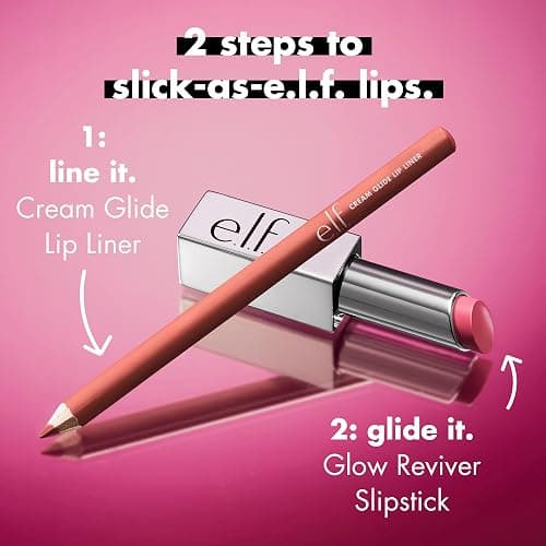 e.l.f. Glow Reviver Lip Oil Stick, Tinted Lip Oil Stick, Non-Sticky & Hydrating for a Soft-Shine Finish, Vegan & Cruelty-Free, Rose Latte thumbnail 8