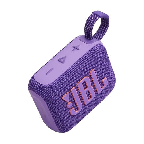 JBL Go 4 - Ultra-Portable, Waterproof and Dustproof Bluetooth Speaker, 7-Hour Built-in Battery, Made in Part with Recycled Materials (Purple) thumbnail 4