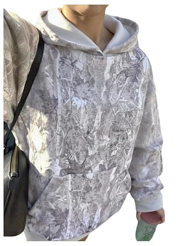 SOLY HUX Girl's Camo Hoodie Long Sleeve Hooded Sweatshirt Y2k Vintage Streetwear Casual Pullover Tops thumbnail 5