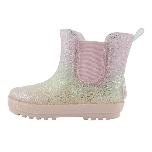 BEARPAW Toddler and Kids' Chelsea Rain Boots, Waterproof Rubber Rainboot, Girls/Boys Light Water Shoes for Muddy Park/Hiking thumbnail 3
