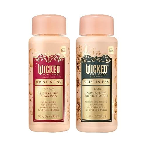 Kristin Ess Hair Wicked Limited Edition Signature Sulfate Free Shampoo and Conditioner Set for Moisture, Frizz + Shine - Color Safe, Vegan, Paraben Free - Clarifying, Hydrating Damage Repair for Women - Image 1