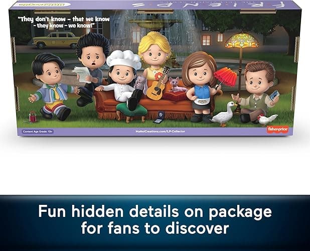 Little People Collector Friends TV Series Special Edition Set for Adults & Fans, 6 Figures in a Display Package - Multicolor thumbnail 6