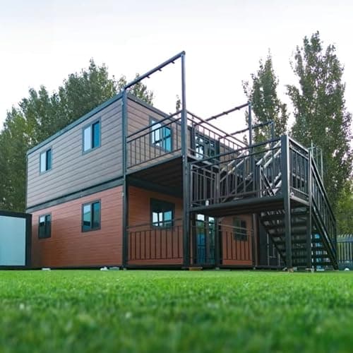 2 Story Granny Flat Expandable House Prefab Tiny Home Steel Container House Expandable Modular Villa Mobile Prefabricated Home Portable Trailer House Villa with Full Equipped Bathroom & Kitchen thumbnail 8