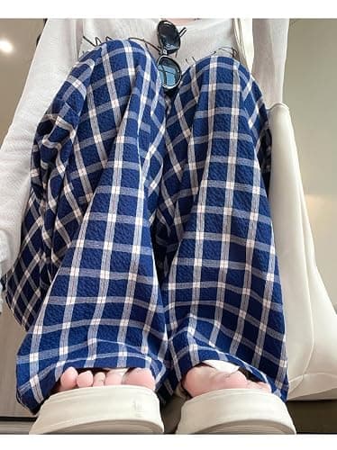 Baggy Goth Plaid Pants Acubi Emo Gingham Sweatpants Grunge Alternative Clothes Vintage Kpop Indie Pajamas Buttoms thumbnail 5