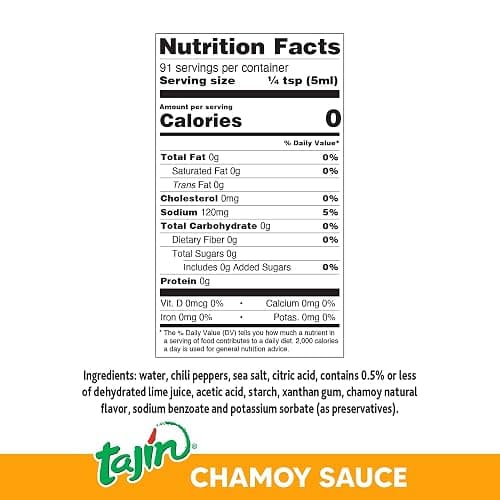 Tajín Clásico Seasoning 14oz and Tajín Fruity Chamoy Sauce 15.38oz (Pack of 2) thumbnail 4