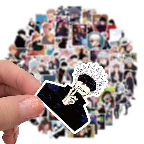 100PCS Juju Stickers, Vinyl Waterproof Classic Japanese Anime Themed Kai-sen Stickers Packs for Laptop, Water Bottles, Helmet, Cool Cartoon Pack Decals with Party Supplies Favors for Adults thumbnail 3