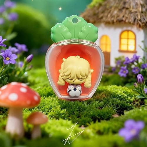 Bahomu Anime Blind Box, Cute Alien Stage Rabbit Radish Rice Grains Series Mystery Box Figure, Collectable Officially PVC Figure for Birthday Gifts (Random One) thumbnail 7