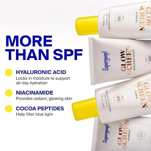 Supergoop! Glowscreen SPF 40 - Glowy Primer + Broad Spectrum Tinted Sunscreen - Helps Filter Blue Light - Hydration - Hyaluronic Acid & Vitamin B6 thumbnail 7