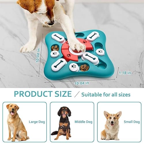 PETSTA Dog Puzzle Toys, Treat Dispensing Dog Enrichment Toys for IQ Training and Brain Stimulation, Interactive Mentally Stimulating Toys as Gifts for Puppies, Cats, Dogs thumbnail 2
