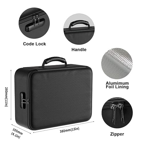 DocSafe 5200°F Document Organizer with Lock,Upgraded Heat Insulated Fireproof＆Waterproof Box 8 Layers File Organizer,Portable Home Travel Safe Storage for Important Documents, Files and More thumbnail 9