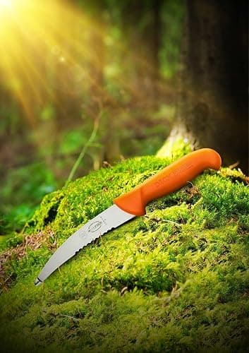 F. DICK Aufbrechmesser, ErgoGrip (Messer mit Klinge 15 cm, X55CrMo14 Stahl, nichtrostend, 56° HRC) 8214015-53, Orange, 28 x 4.2 x 2.33 cm thumbnail 2