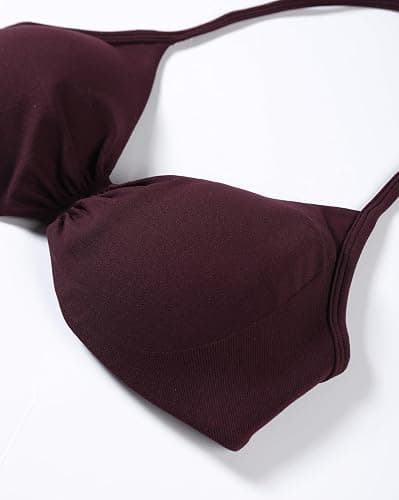 AUROLA Influence Strappy Bra Sports Bras for Women, Backless Padded Impact Strappy Bra Workout Gym Yoga with Removable Cups thumbnail 4