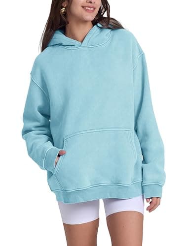 Hatant Oversized Hoodie Sweatshirts for Women Couples Heavyweight Hoodies Pullover Vintage Acid Wash Sweaters Pullover 2025 thumbnail 2