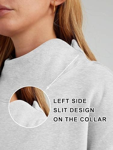 Trendy Queen Womens Oversized Sweatshirts Turtleneck Pullover Long Sleeve Hoodies Tops Fall Fashion Outfits 2025 Clothes thumbnail 6