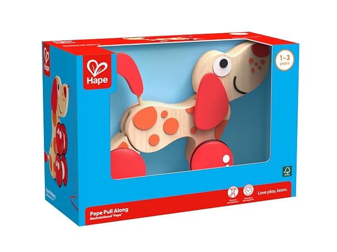 Hape Walk-A-Long Puppy Wooden Pull Toy thumbnail 5