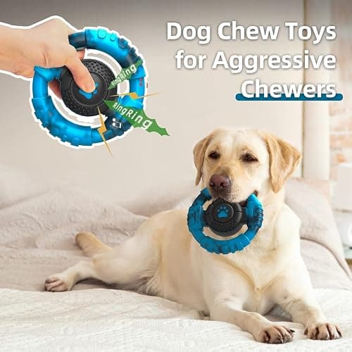 Pamlulu Chew Toys for Medium Large Breed, Tough Dog Toys for Aggressive Chewers, Indestructible Dog Toys to Keep Them Busy, Outdoor Puppy Toys,Birthday thumbnail 3