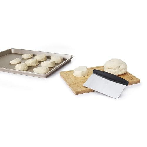 OXO Good Grips Stainless Steel Multi-Purpose Scraper & Chopper, Dough Cutter for Pizza, Bread and Cookie Dough, Multi-Purpose Vegetable Chopper, Dishwasher-Safe Kitchen Essential thumbnail 10