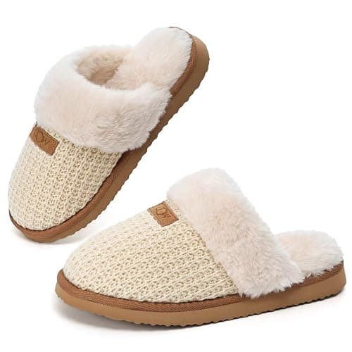 OOW Cozy House Slippers for Women with Memory Foam Soft Warm Fuzzy Slippers Women Home Womens Slipper Shoes for Indoor thumbnail 4