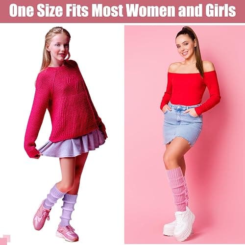 Sintege 6 Pairs Kawaii Leg Warmers Japanese Style Knitted Loose Socks Leg Warmers for Girls Women Lolita Costume School thumbnail 3