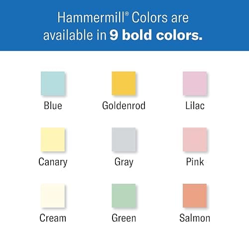 Hammermill Colored Paper, 20 lb Canary Printer Paper, 8.5 x 11-1 Ream (500 Sheets) - Made in the USA, Pastel Paper, 103341R, 1 Ream | 500 Sheets, Letter (8.5x11) thumbnail 3