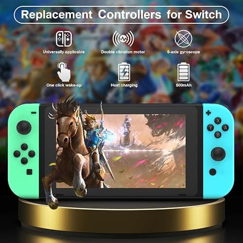 XYCZXIKEC Replacement for Switch Controllers, Left and Right Switch Wireless Controllers Compatible with Nintendo Switch/Lite/OLED, Support Motion Control/Wake-up/Dual Vibration (G-B) thumbnail 2