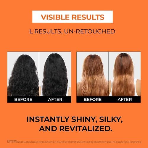 Mise En Scene Perfect Serum Original - Heat Protectant Hair Oil for Frizzy & Dry | Argan Oil | Visibly Smooths & Softens | Add Shine All Hair Types | Damage Repair | Fruity Floral Scent, 2.7 Fl Oz. thumbnail 6