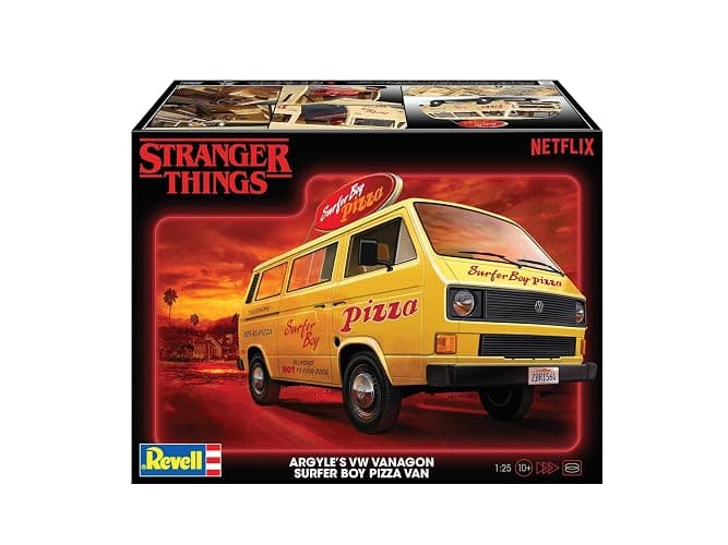 Revell 14559 Stranger Things VW T3 Surfer Boy Pizza Van 1:25 Scale 90-Piece Skill Level 3 Model Building Kit thumbnail 8